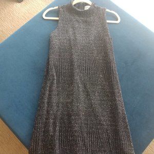 Black/Silver metallic shift dress-Neiman Marcus